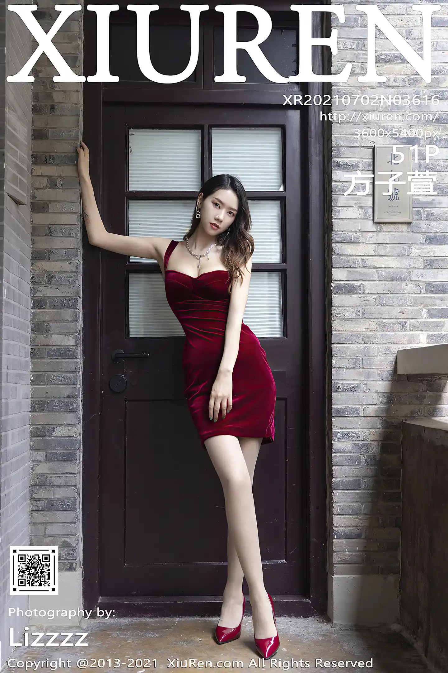[XiuRen秀人网]No.3616_模特方子萱私房性感红裙配超薄丝袜半脱秀高挑身材诱惑写真51P-秀人网 - XiuRen.Space